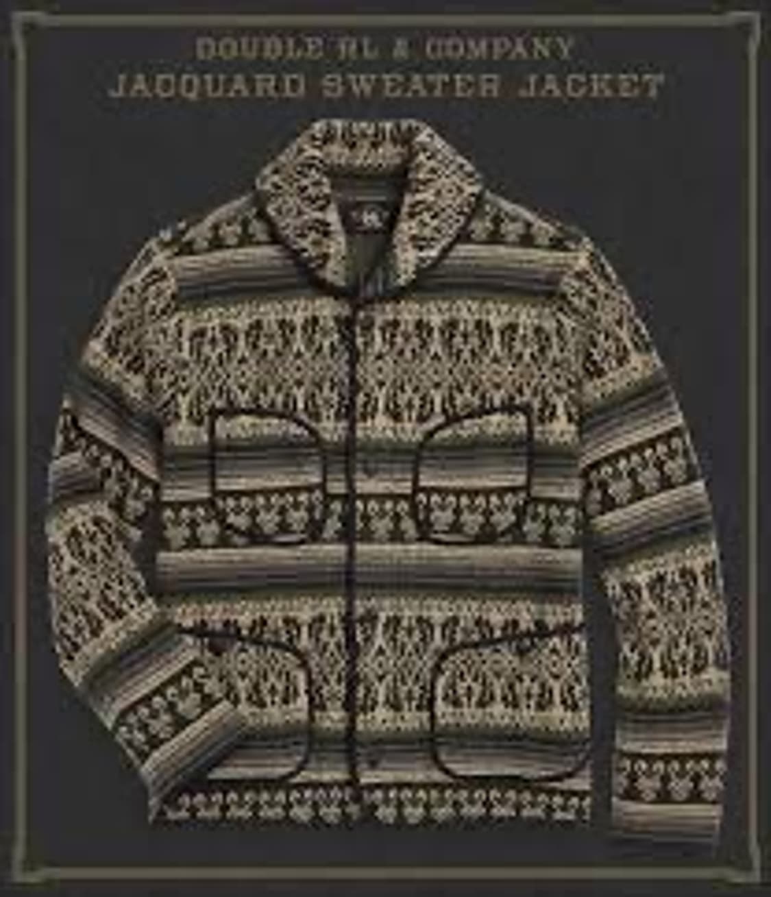 RRL 울 캐시미어 자카드 스웨터 자켓 가디건 상품이미지1