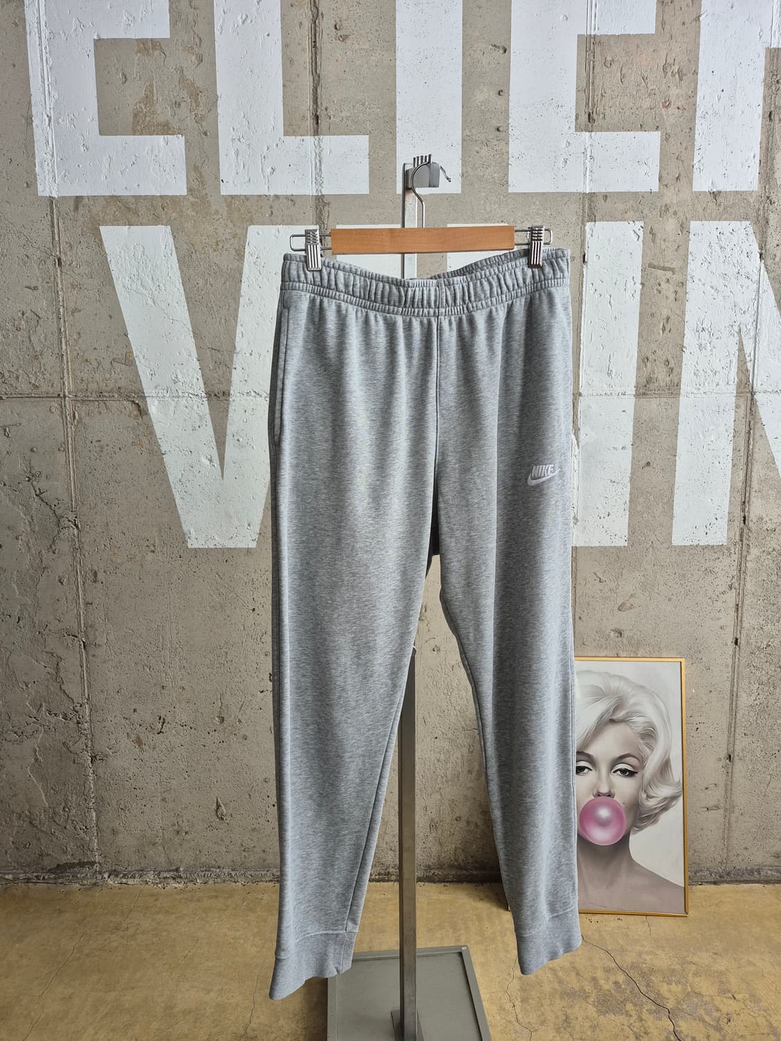 남성L)나이키 회색 트레이닝 바지(MPT1 상품이미지2