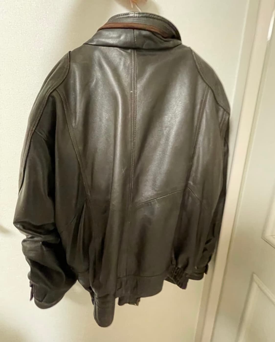 Euro vintage learher jacket M 상품이미지2