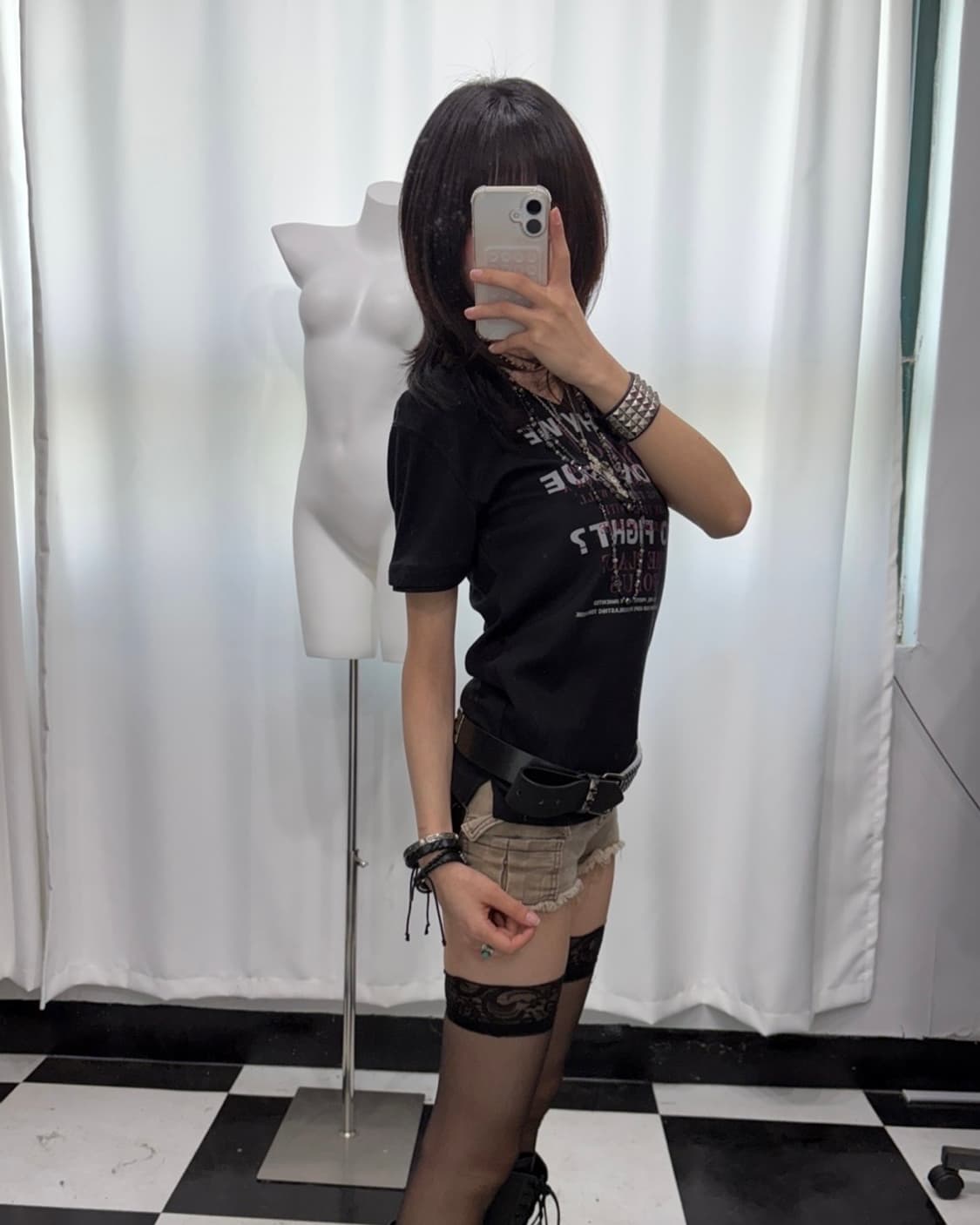 🎸블랙 레터링 후드 티셔츠🎸 상품이미지2