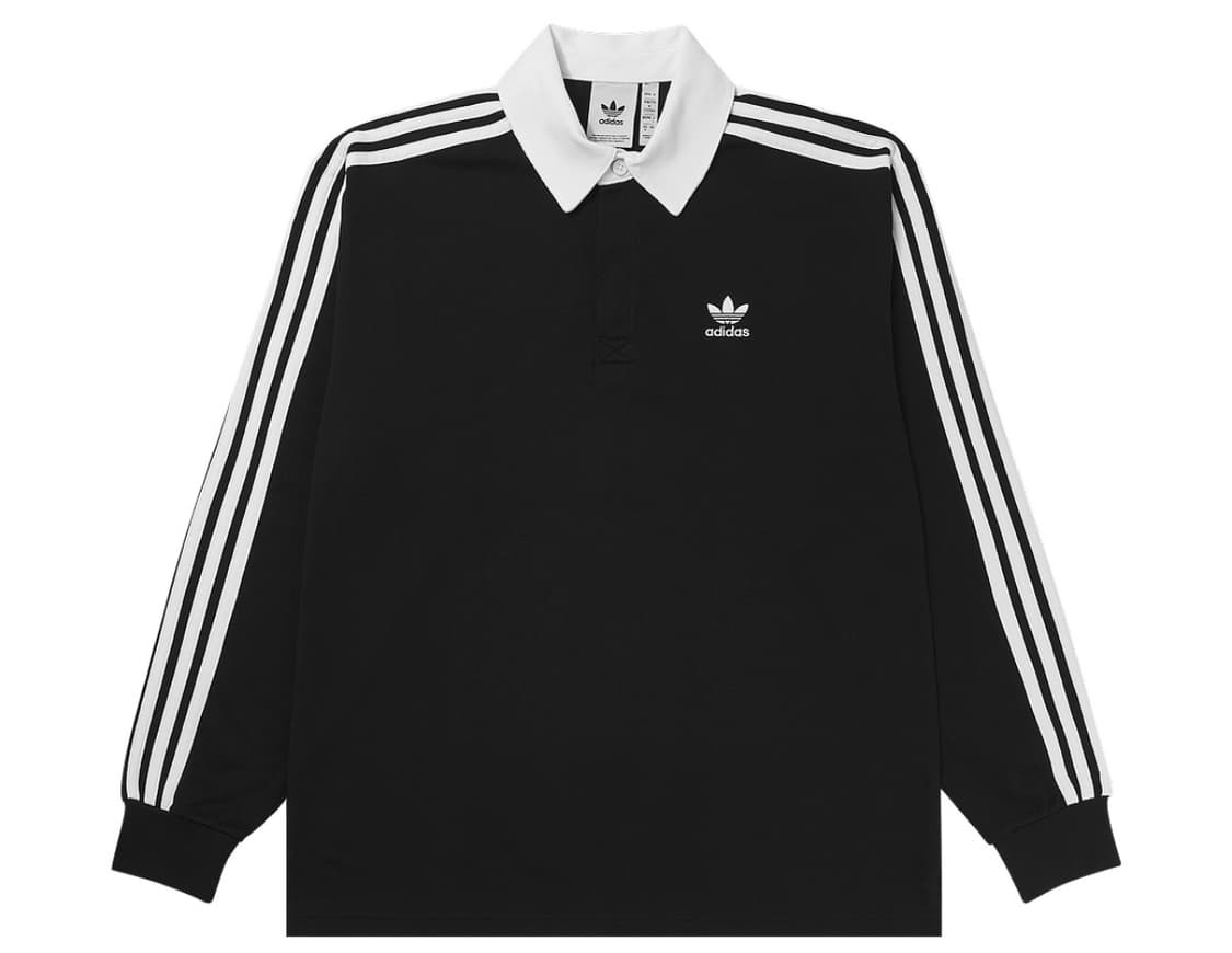 아디다스 아디컬러 럭비 폴로 셔츠 블랙 - KR 사이즈 상품이미지1