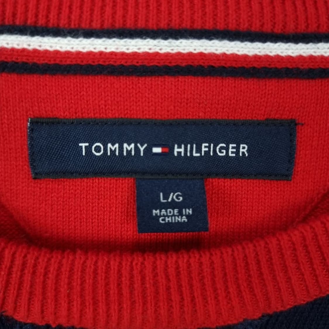 [타미힐피거] 스몰 로고 자수 볼드 스트라이프 니트 M19436 상품이미지7