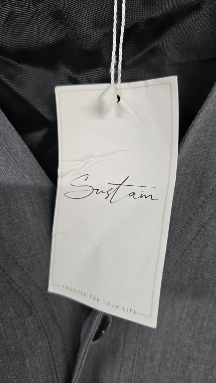 새상품)sustain 서스테인 사이드 레이스업 노카라 자켓 상품이미지5