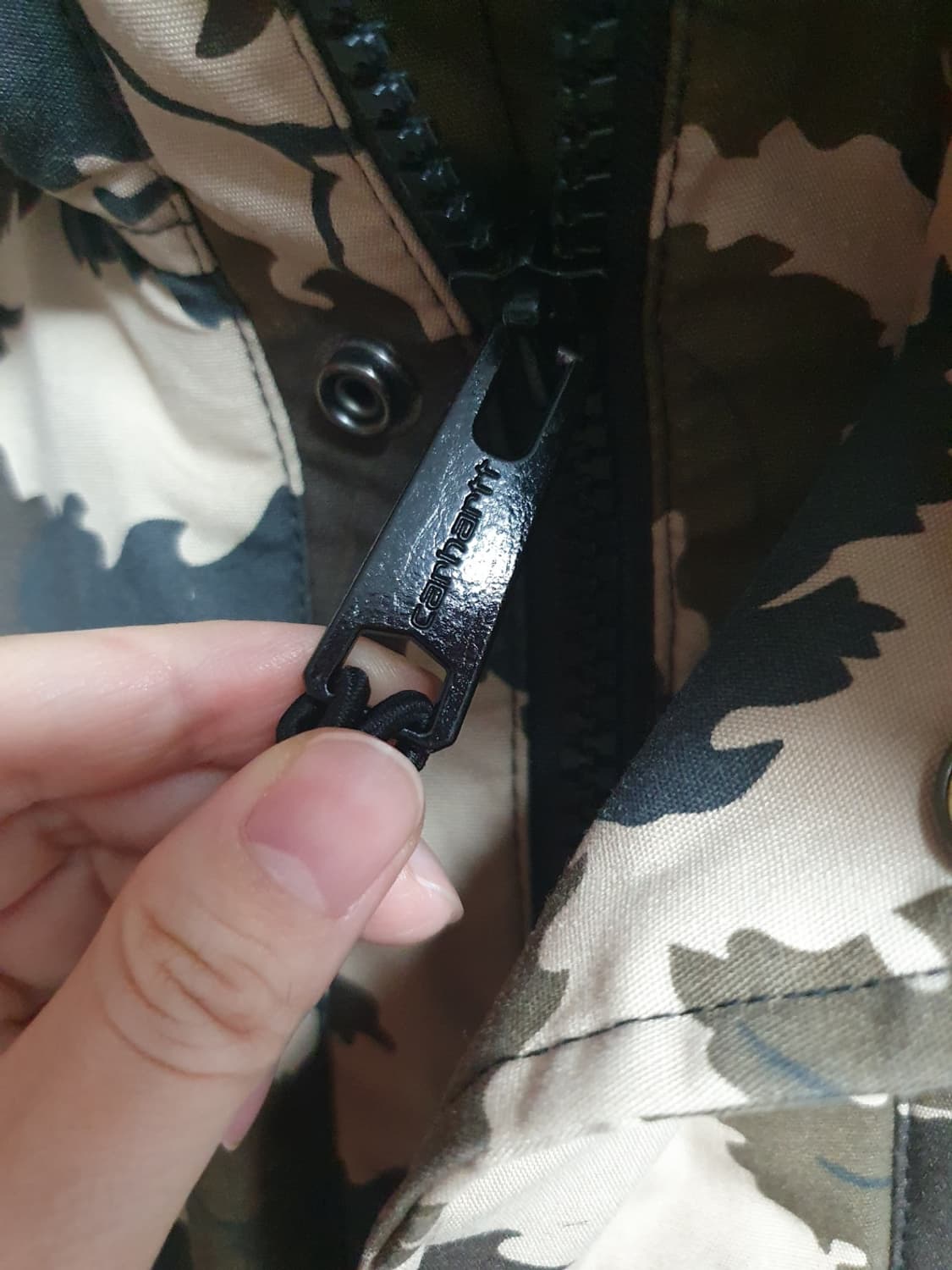 택포가 칼하트 파카 트래퍼 카모플라주 패딩 L 상품이미지8