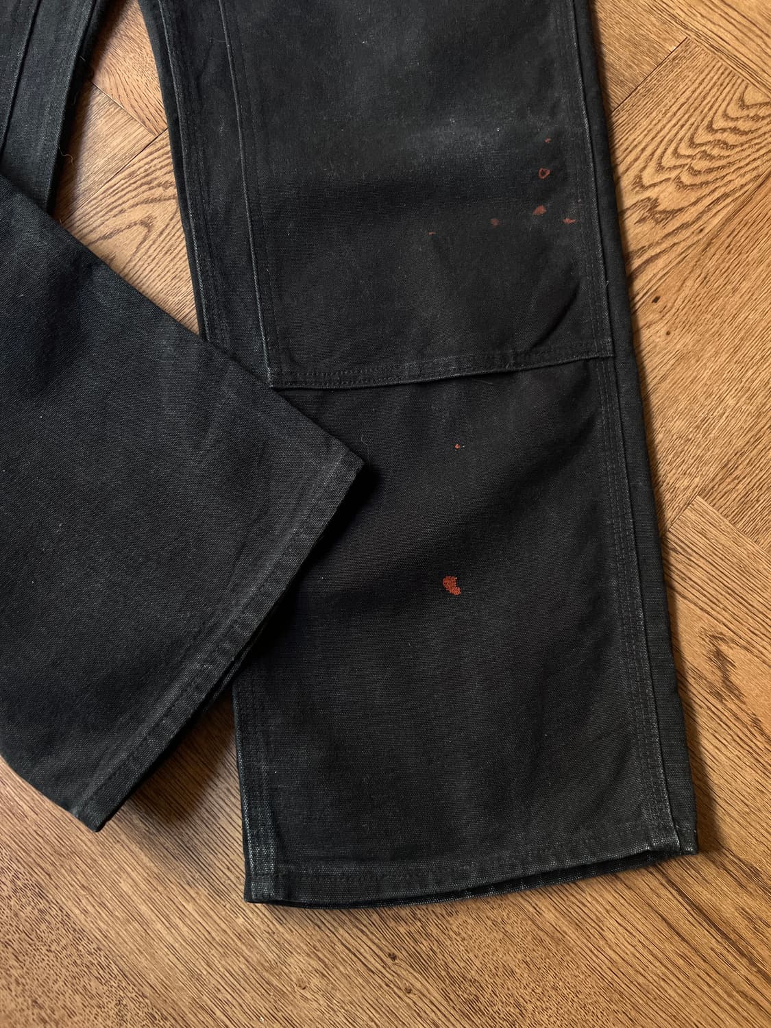 [38]칼하트 Made in USA 블랙 더블니 워크팬츠 상품이미지8