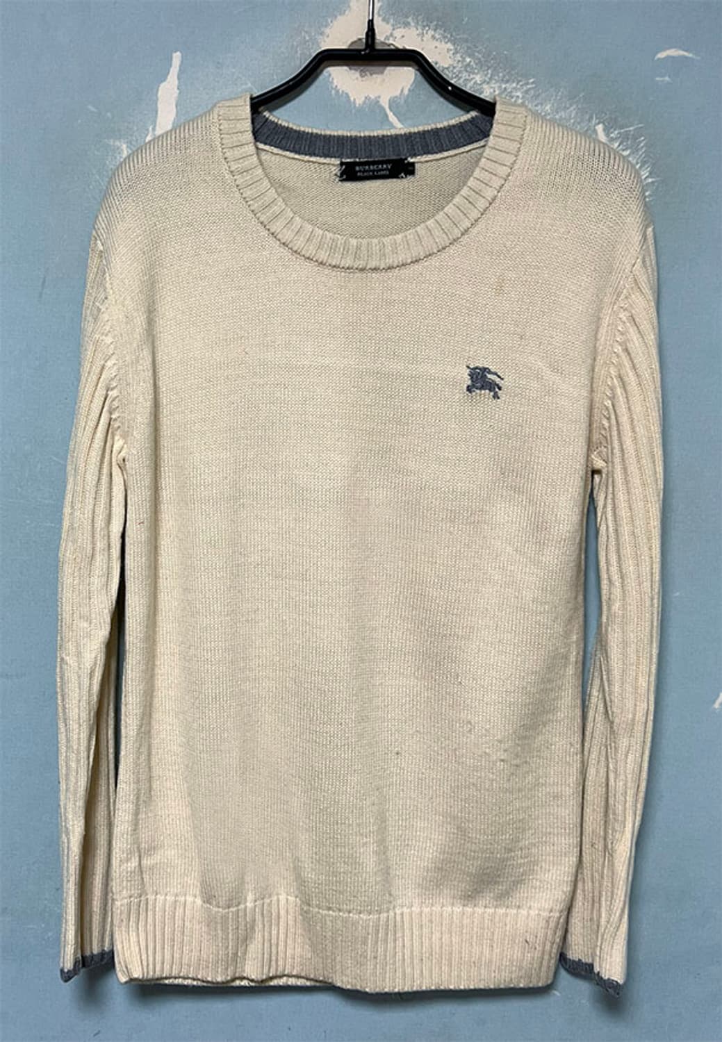 버버리 블랙라벨 여자니트 일본판 울 드롭숄더 M 95 66 상품이미지1