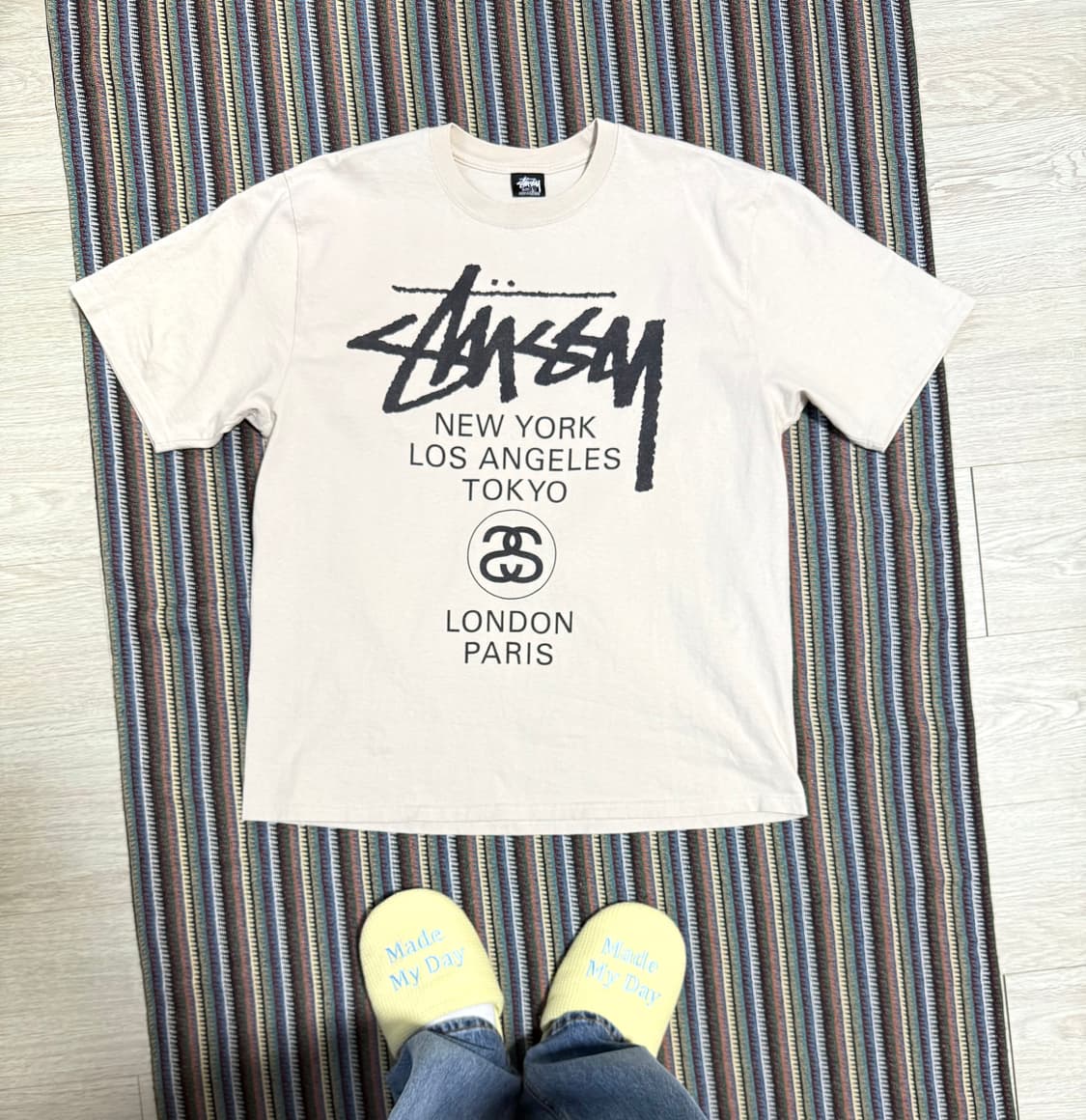 스투시 월드투어 스모크 반팔 티셔츠 상품이미지2