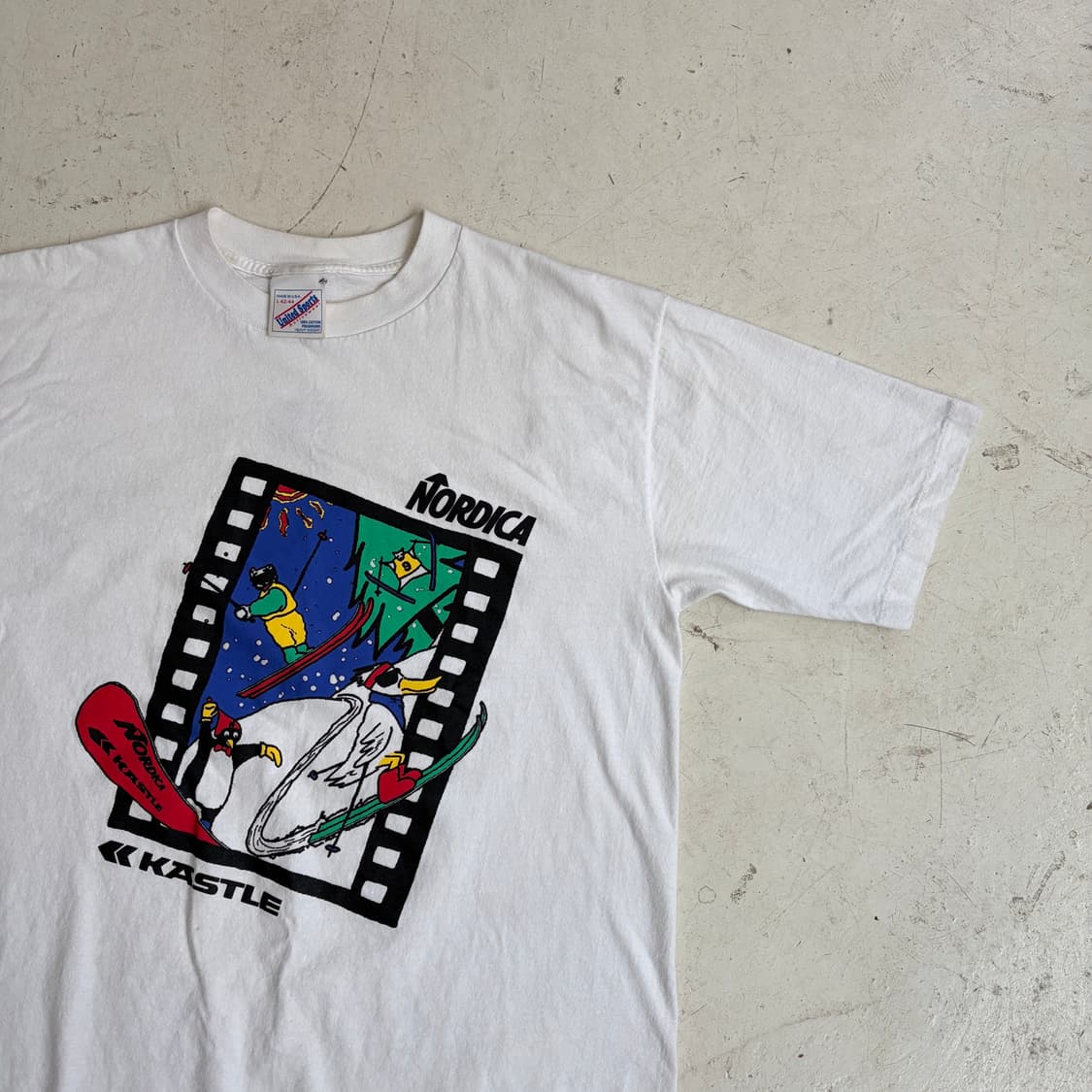 90s USA 빈티지 싱글스티치 반팔티 L 상품이미지2