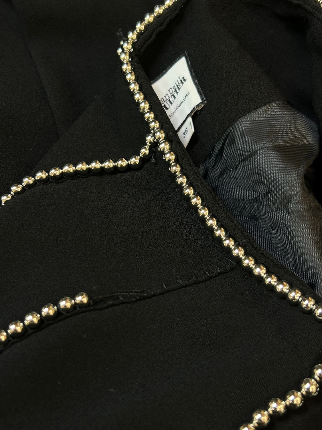 장폴고티에 비즈 플리츠 스커트  상품이미지5