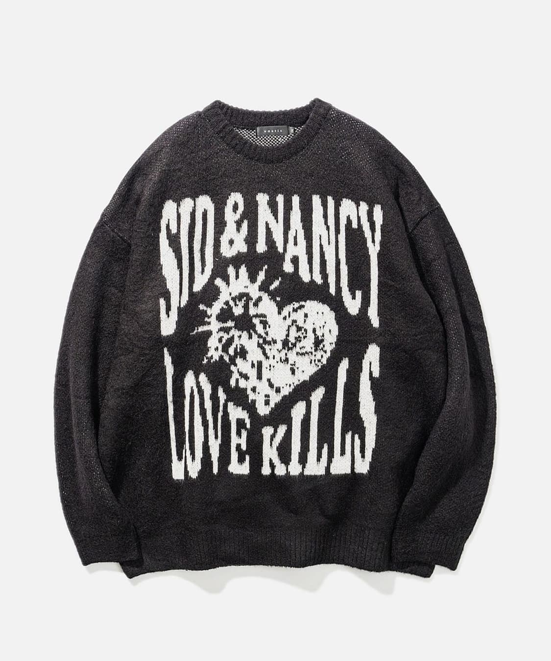 바스틱 러브 킬스 브러쉬 니트 블랙 XL 상품이미지2