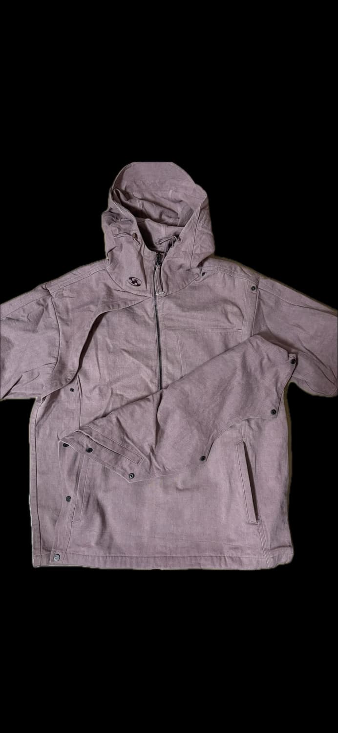 산산기어 코튼 위시드 후디 자켓 애쉬 핑크 상품이미지2