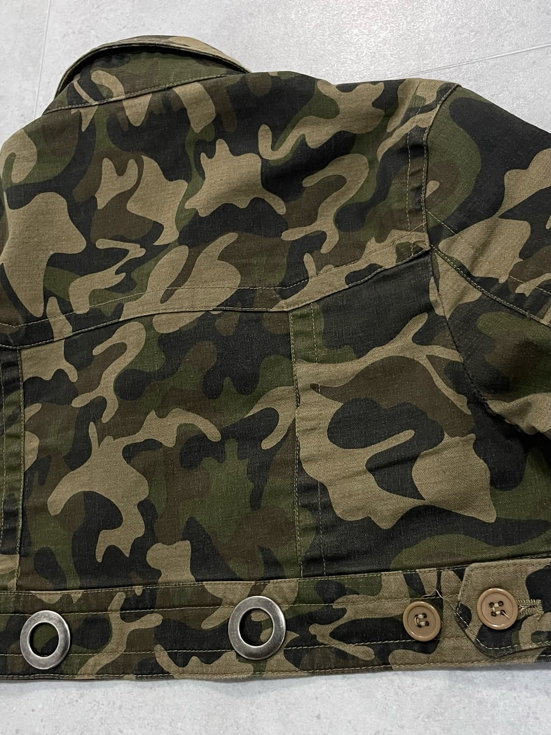 Camo detail bolero jacket 상품이미지7