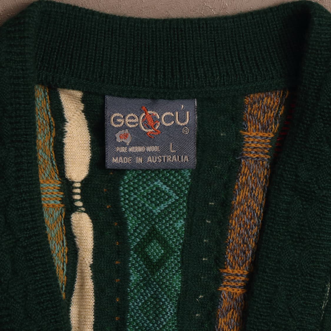 Geccu 케이블 패턴 니트 가디건 A1438 상품이미지3