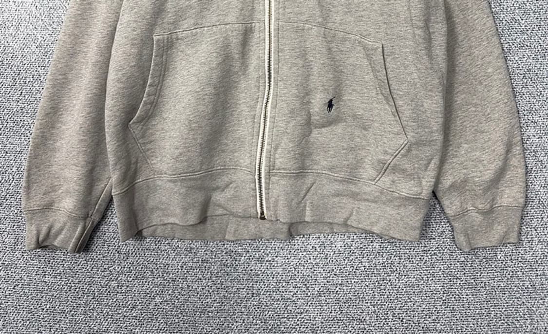 폴로 랄프로렌 빅포니 후드집업 그레이 핑크 로고 상품이미지4