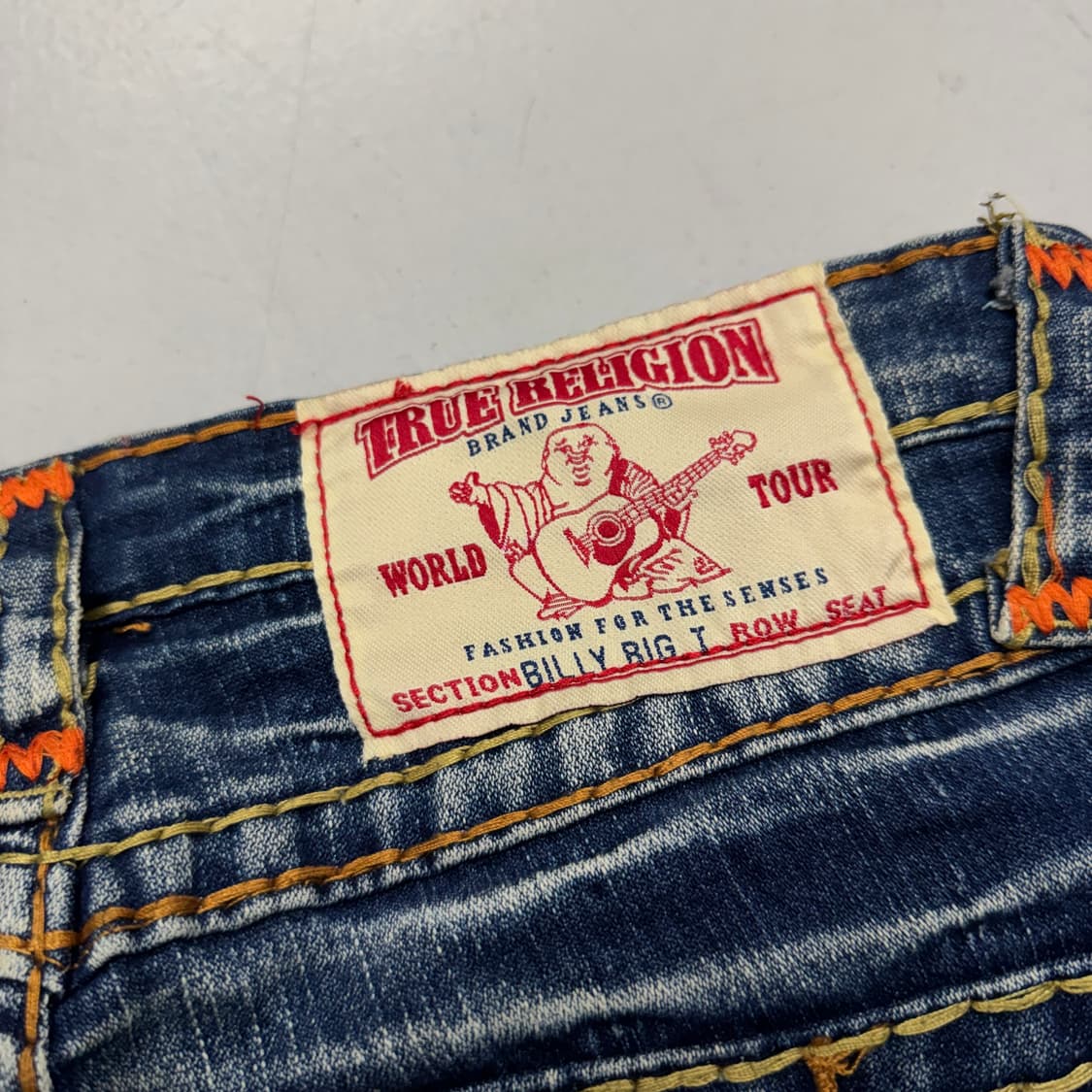 트루릴리전 Y2K 빌리빅티 스티치 데님팬츠 상품이미지6