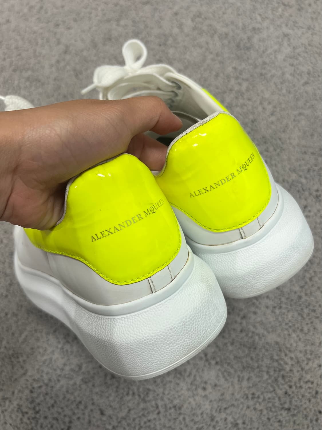 (35 1/2) 알렉산더 맥퀸 오버솔 라임탭 상품이미지3