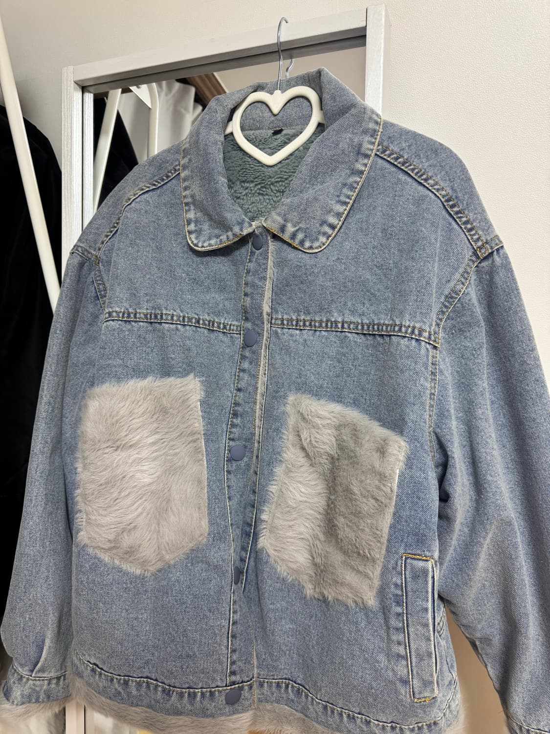 빈티지 데님 퍼자켓  상품이미지1
