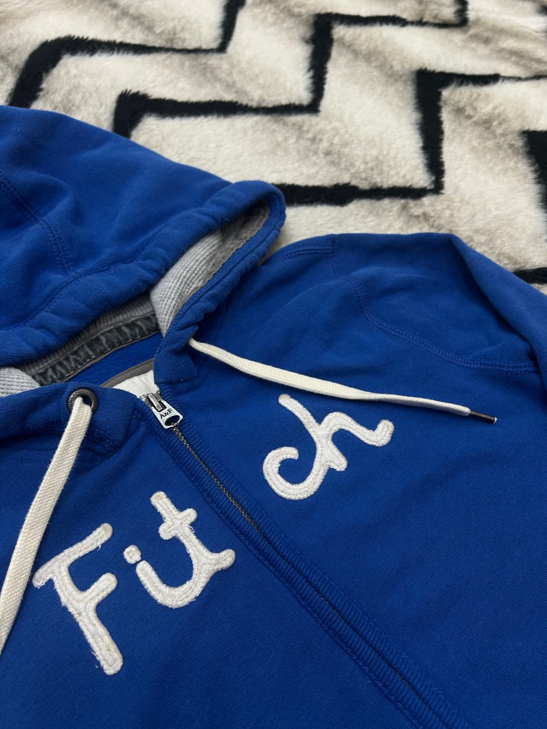 [M]아베크롬비 후드집업/블루/기모 상품이미지1