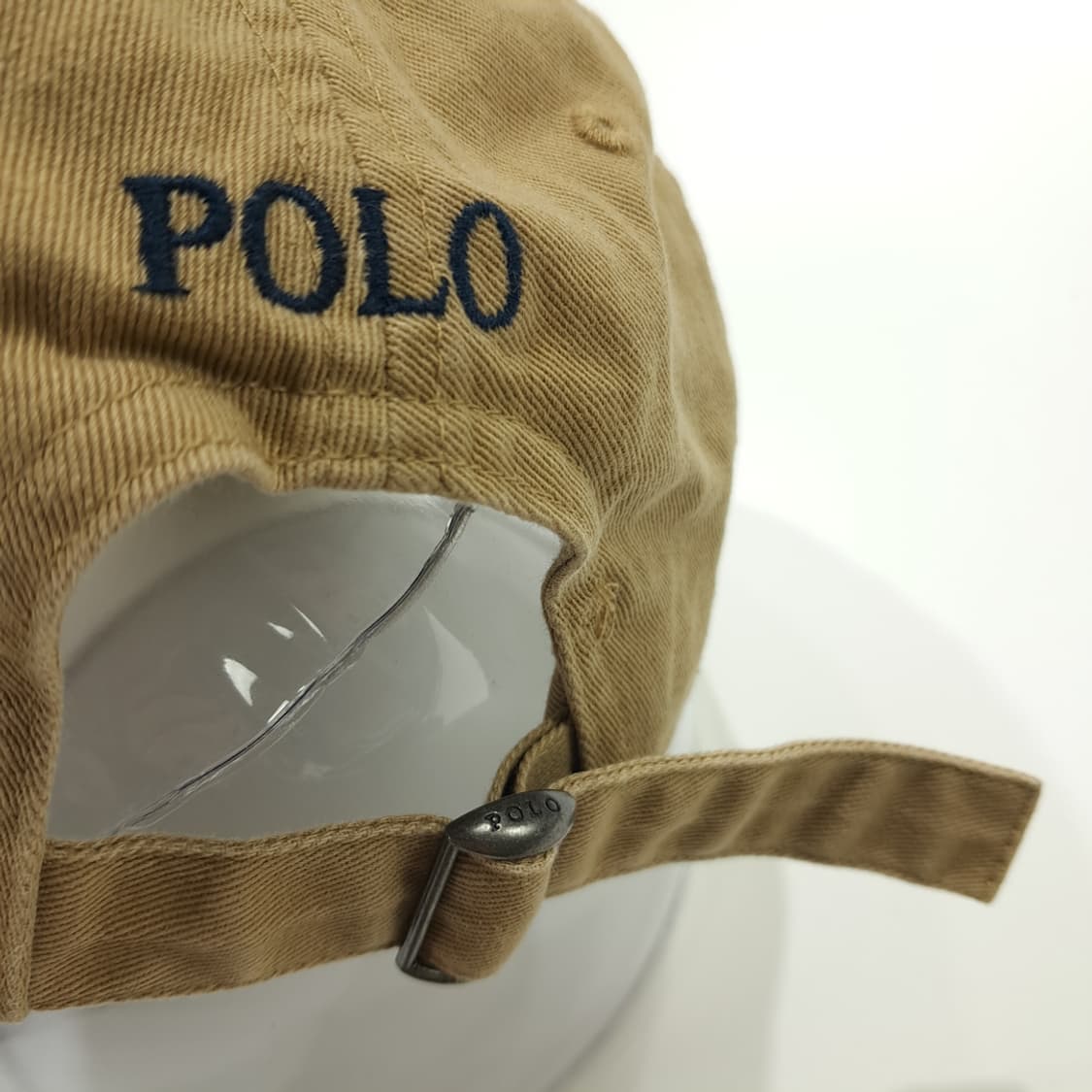 CN698 폴로 랄프로렌 베이지 블랙 자수 볼캡 모자 상품이미지6