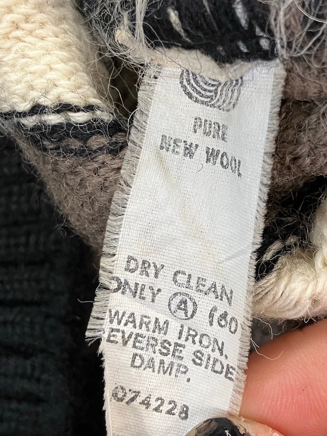 칼라루 패턴 니트 브라운 L #csz1896  상품이미지5