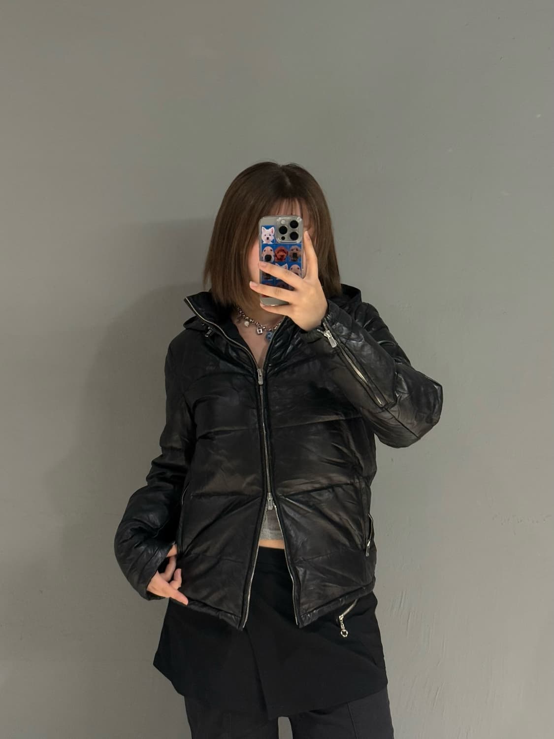 quilting detail real leather padding 상품이미지2