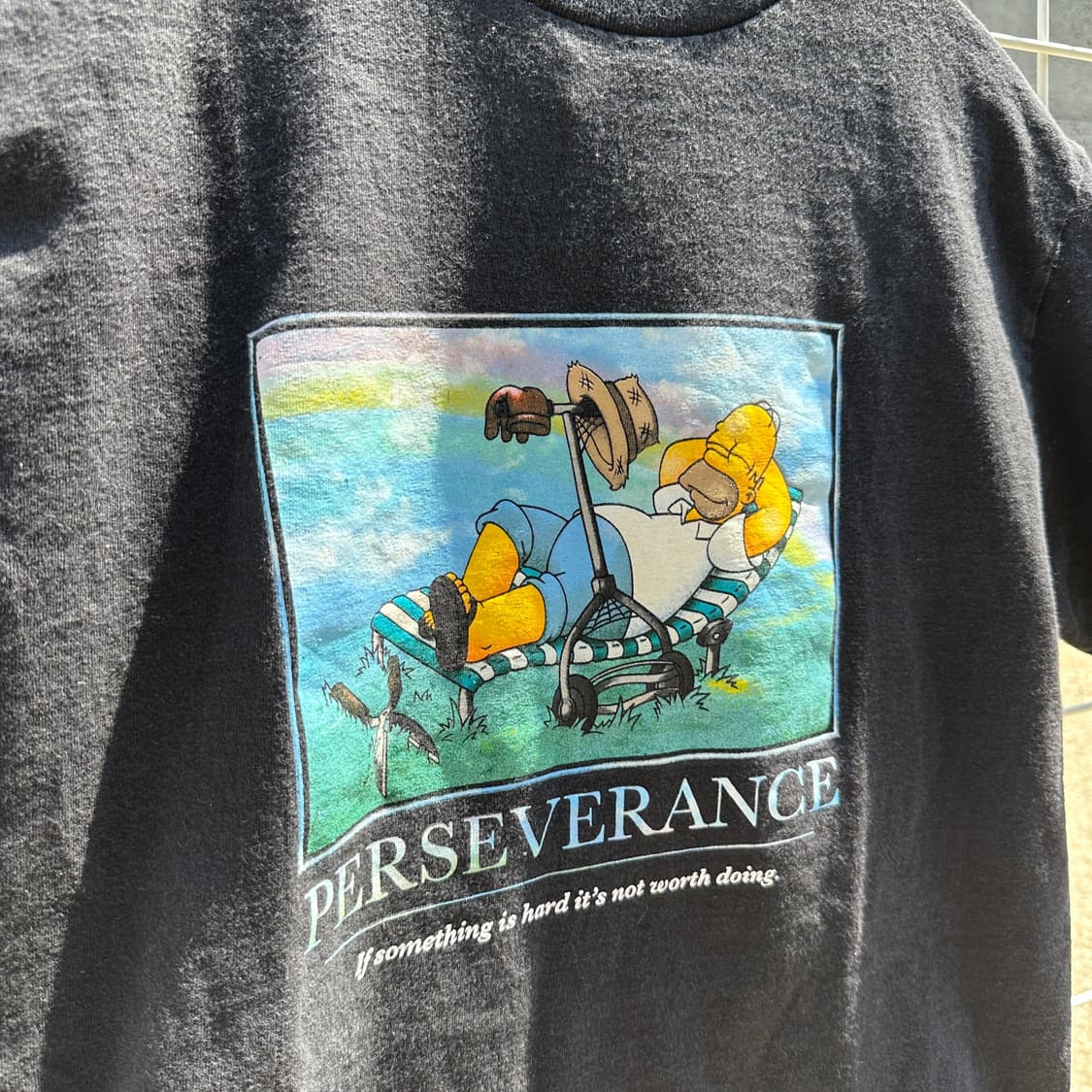 00's simpsons perseverance t shirt M 상품이미지2