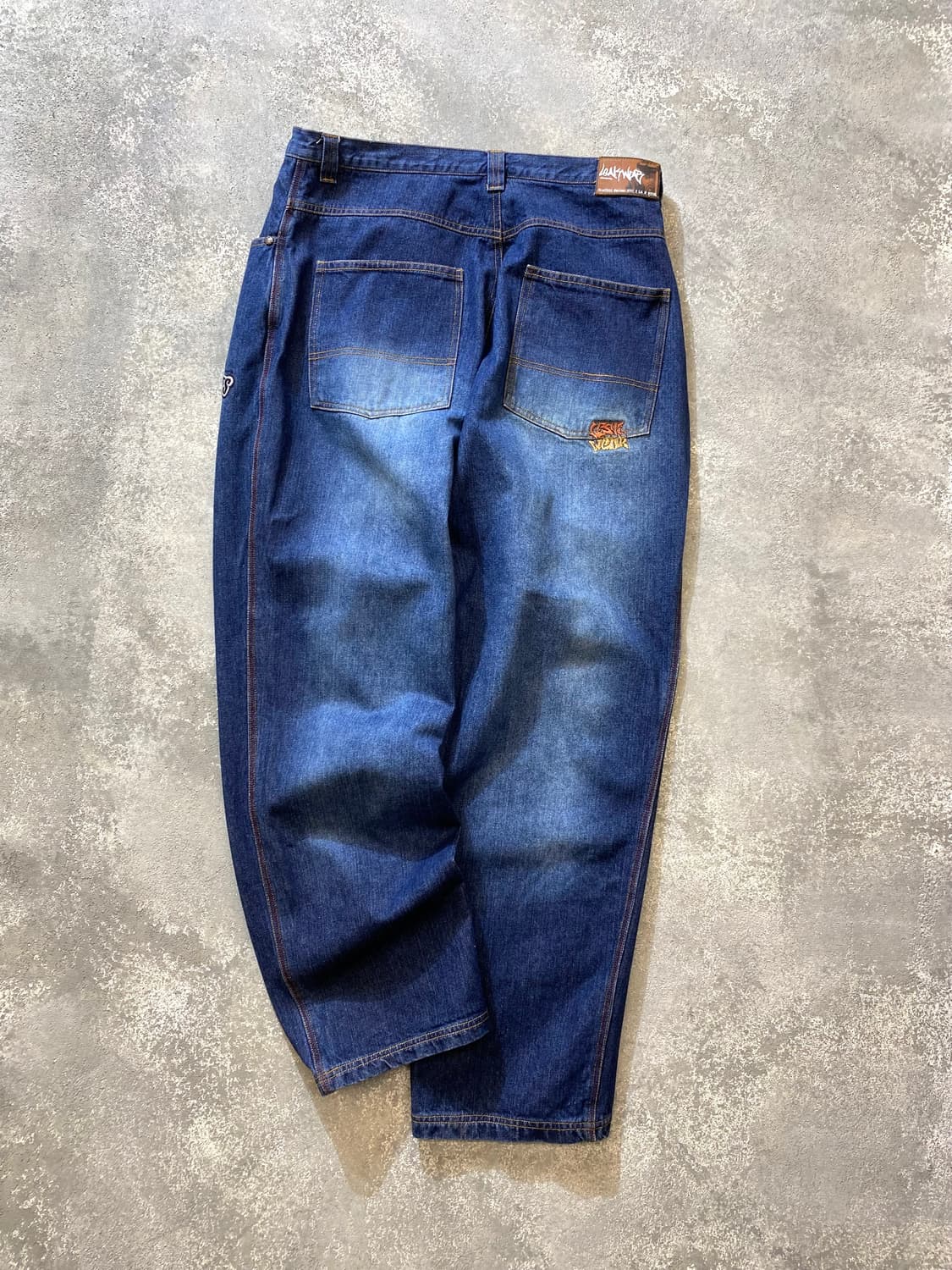 [36] 90-00s LEAK GEAR NBA 자수 루즈핏 데님팬츠 상품이미지5