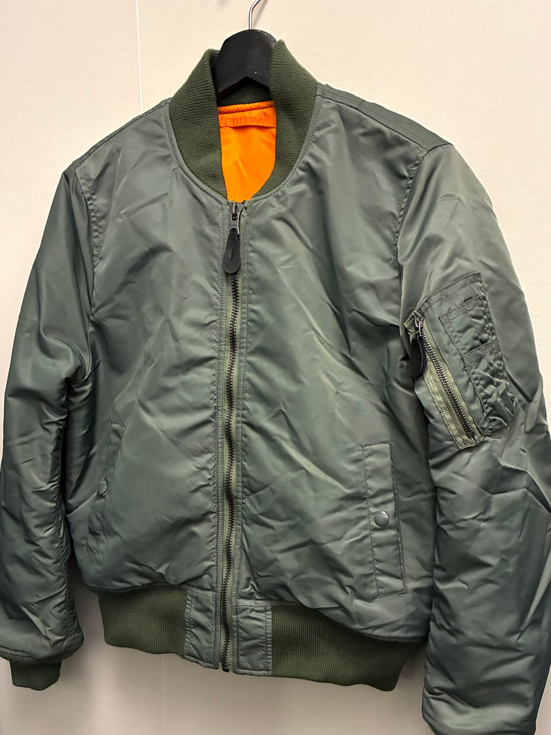 (M/95)YMCLKY USAF 울파일 MA-1 플라이트 항공자켓 복각 상품이미지3