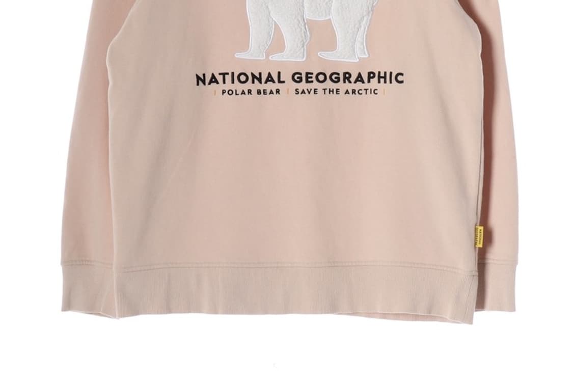 내셔널지오그래픽 폴라베어 핑크 맨투맨 L 상품이미지4