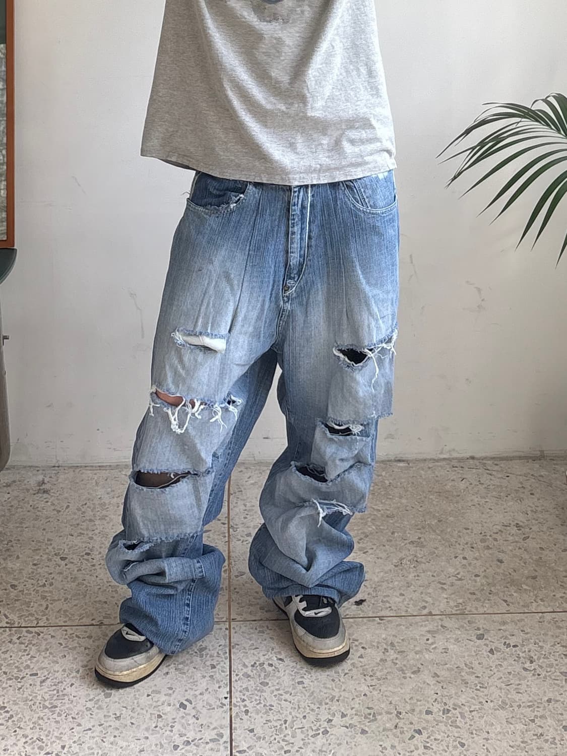 90s’빈티지 자수 힙합팬츠 상품이미지1