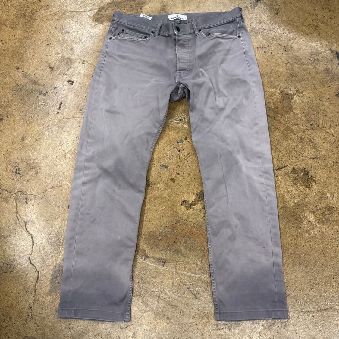 [정품/34] 스톤아일랜드 그레이 워싱 와펜 펜츠 b8 상품이미지2