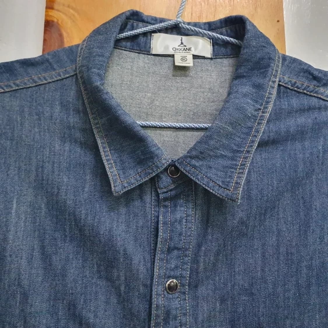 OKKANE 빅사이즈 데님 청자켓(5XL)125 상품이미지5