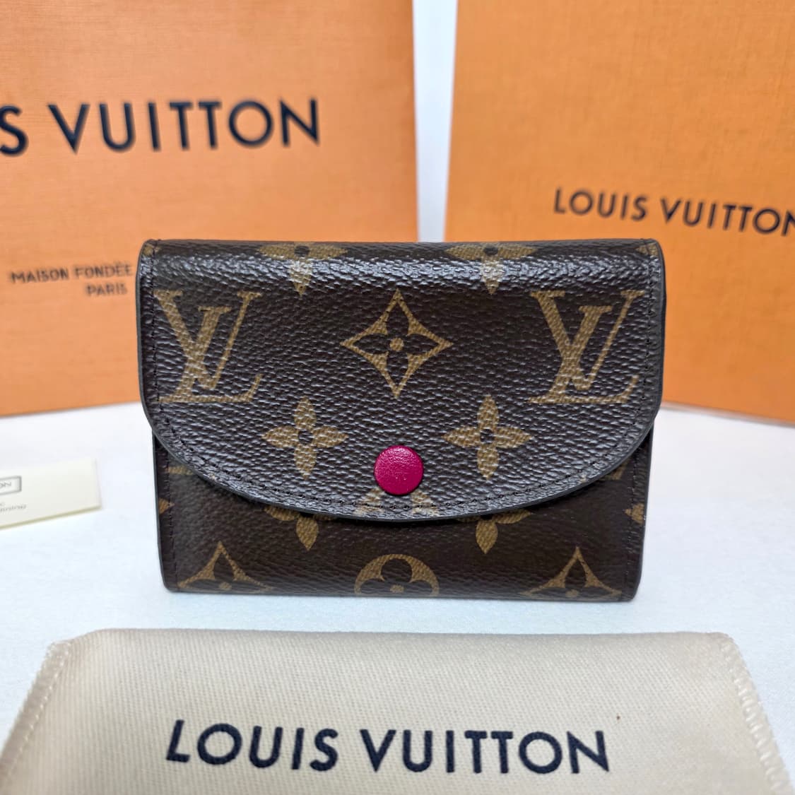 [S급/정품] 루이비통 로잘리 코인 퍼스 모노그램 푸시아 상품이미지6
