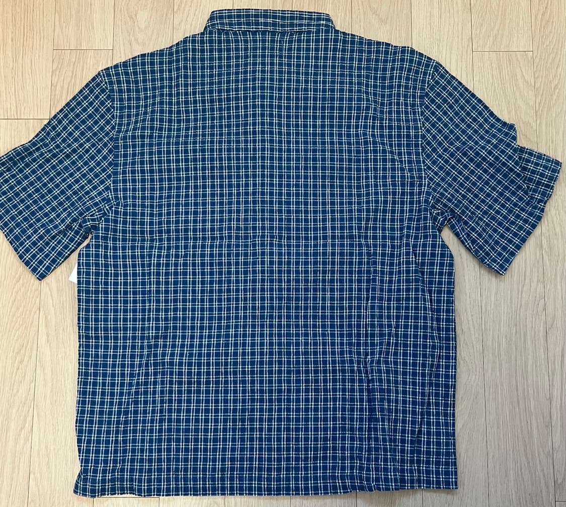 Old Navy Seersucker Check Shirt Blue 상품이미지2