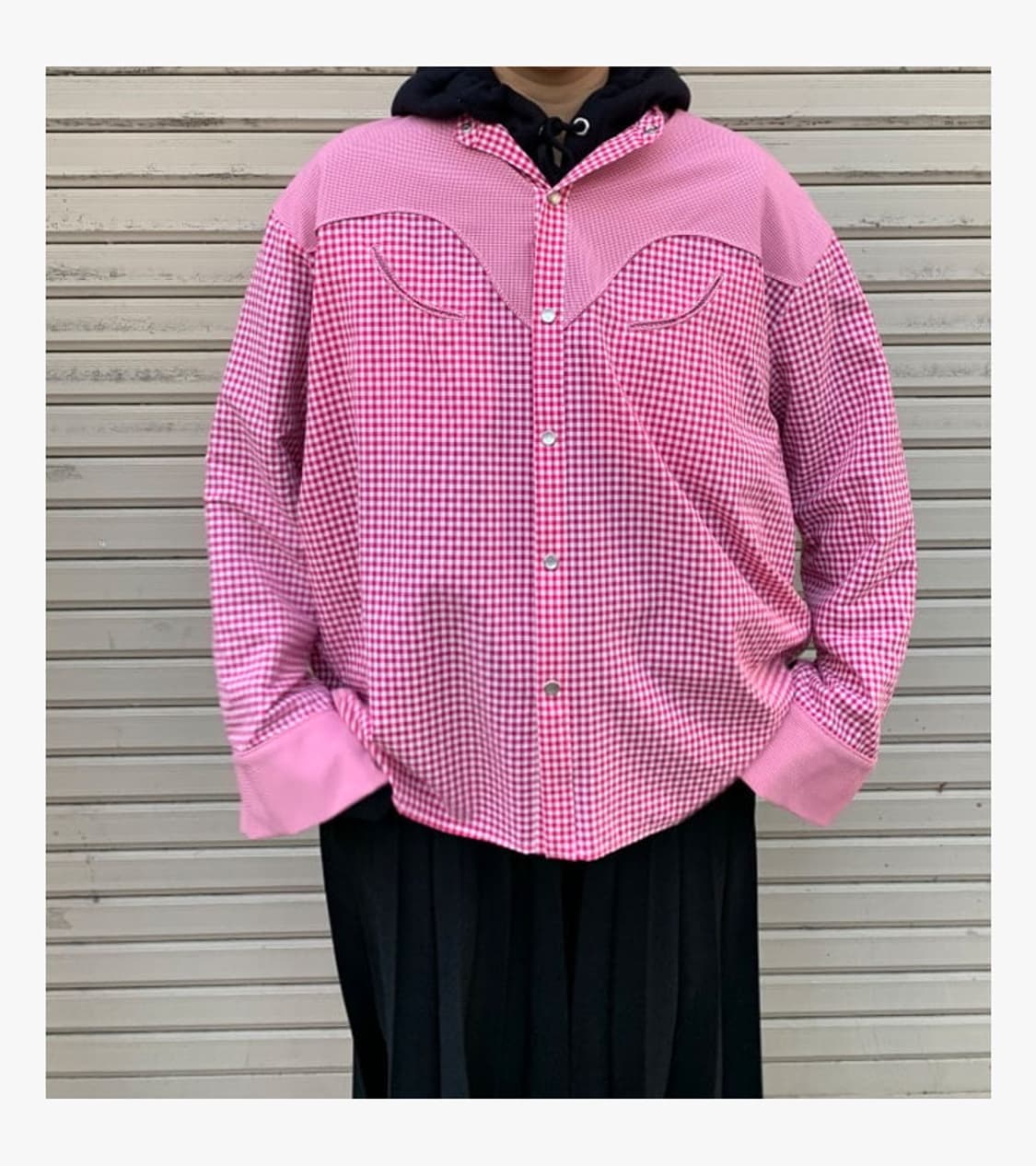 BEAMS BOY - CHINA COLLAR WESTERN SHIRT 상품이미지2