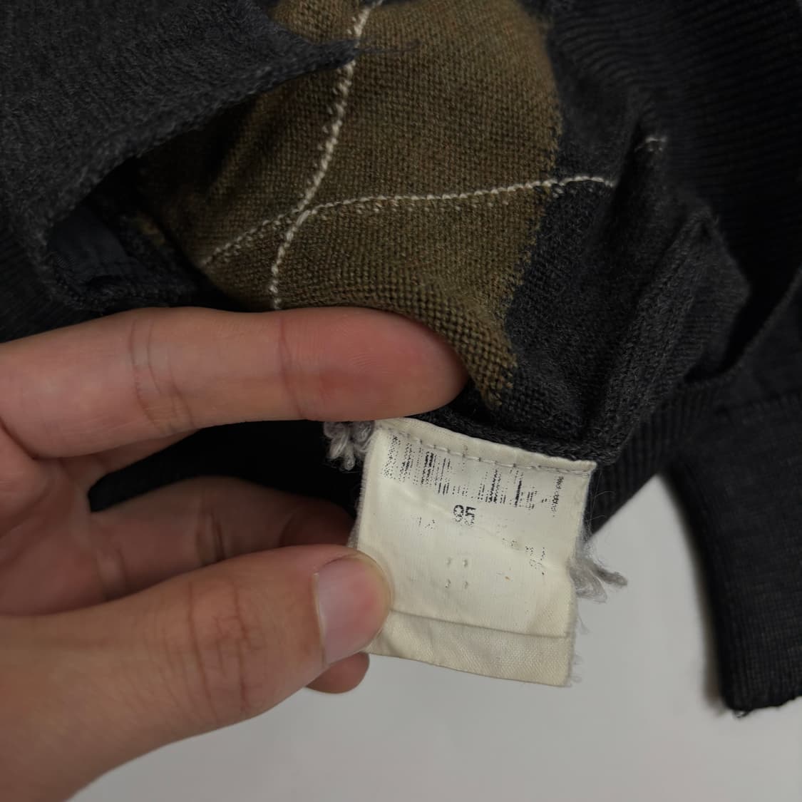 입생로랑 아가일 가디건 상품이미지7