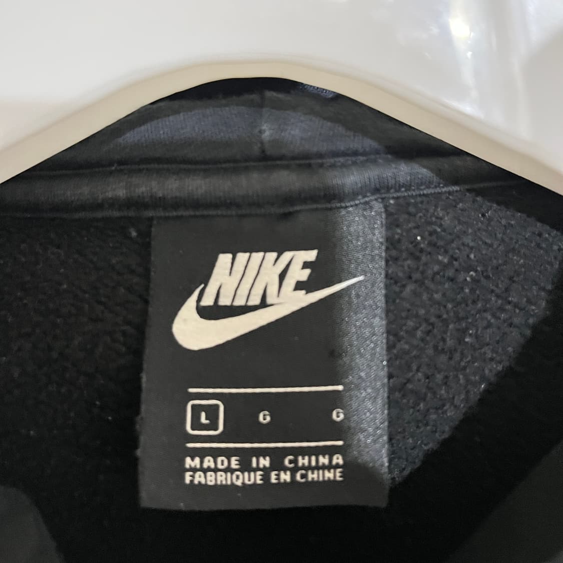 (L) 나이키 에어모지 후드 티셔츠 블랙 상품이미지4