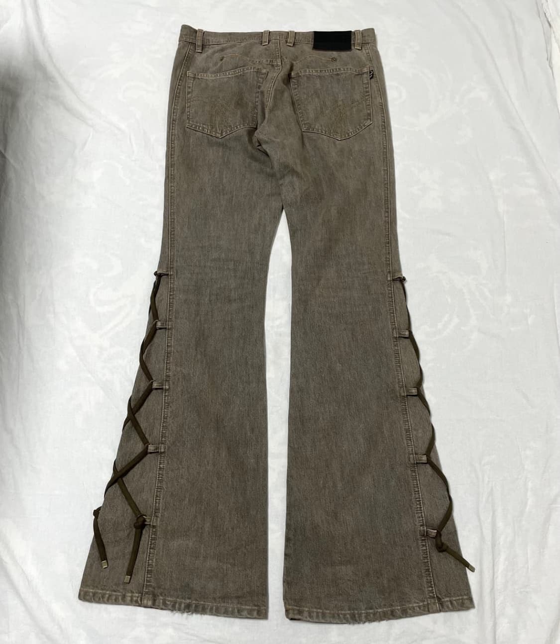 MORGAN Homme Side Lace-Up Flare Denim  상품이미지1
