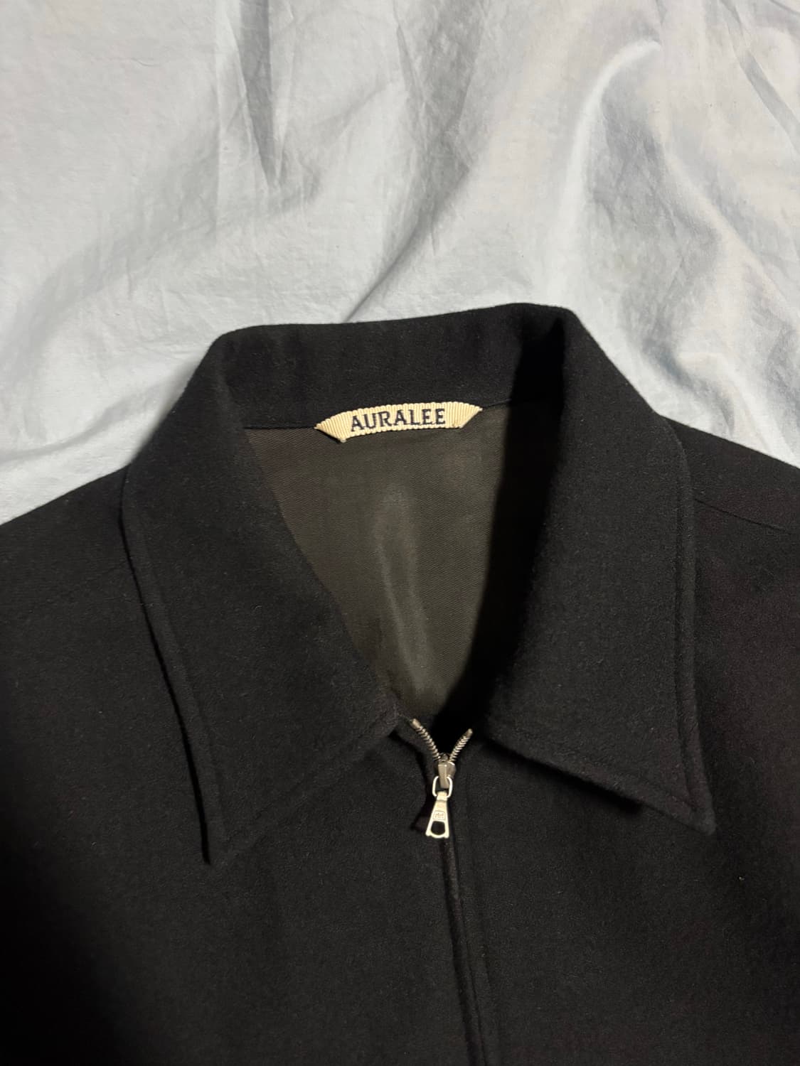 오라리 울 블루종 블랙 4사이즈 상품이미지5