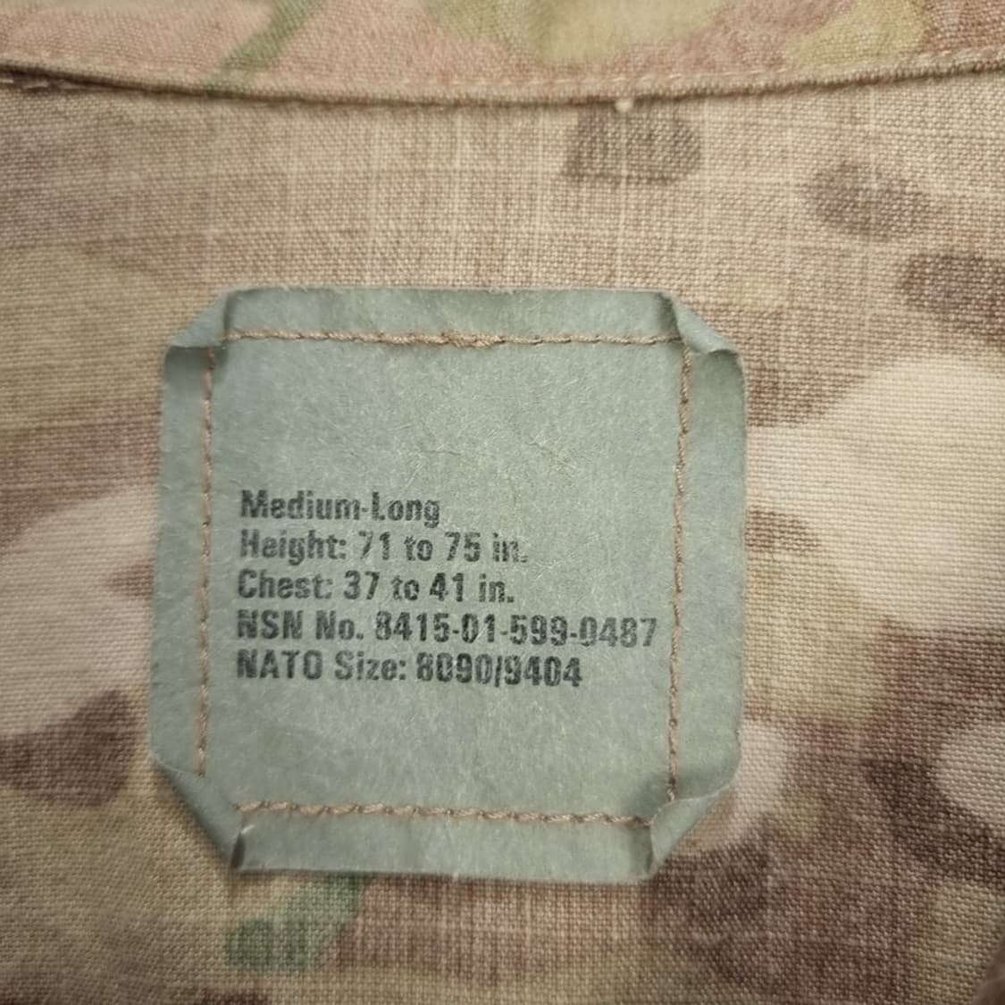 [밀리터리 빈티지] 미군 OCP 멀티캠 전투복 상의 M20374 상품이미지10