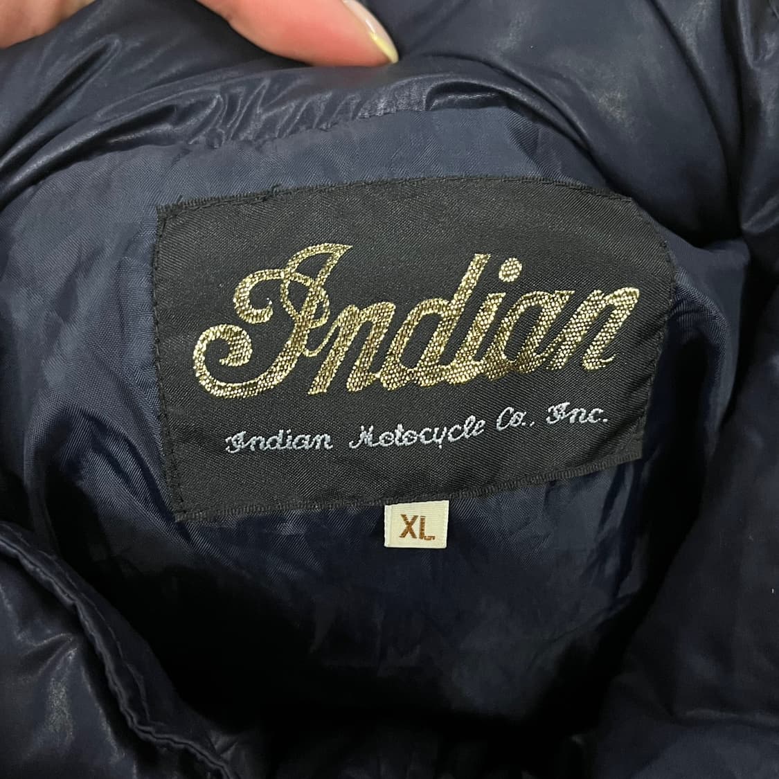 [정품/XL] 인디언 모터사이클 패치 다운 패딩 b19 상품이미지5