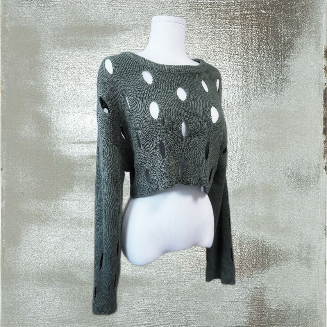 Murua 펑크 고스 디스트로이드 그런지 니트 ≽^•⩊•^≼ 상품이미지1