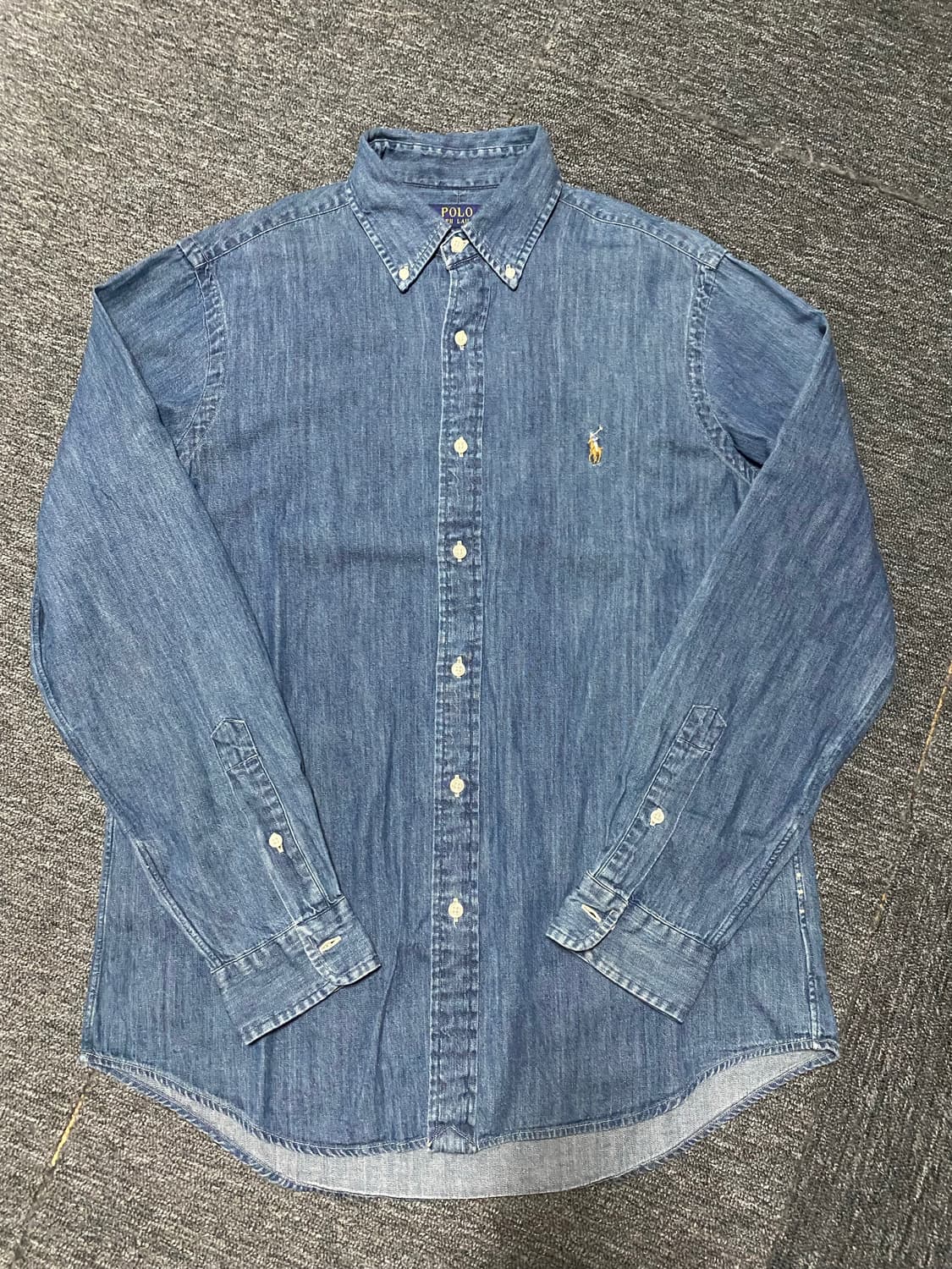 [반깂이하정리] 최신형 QR택 폴로 데님셔츠 청남방 정리 상품이미지3