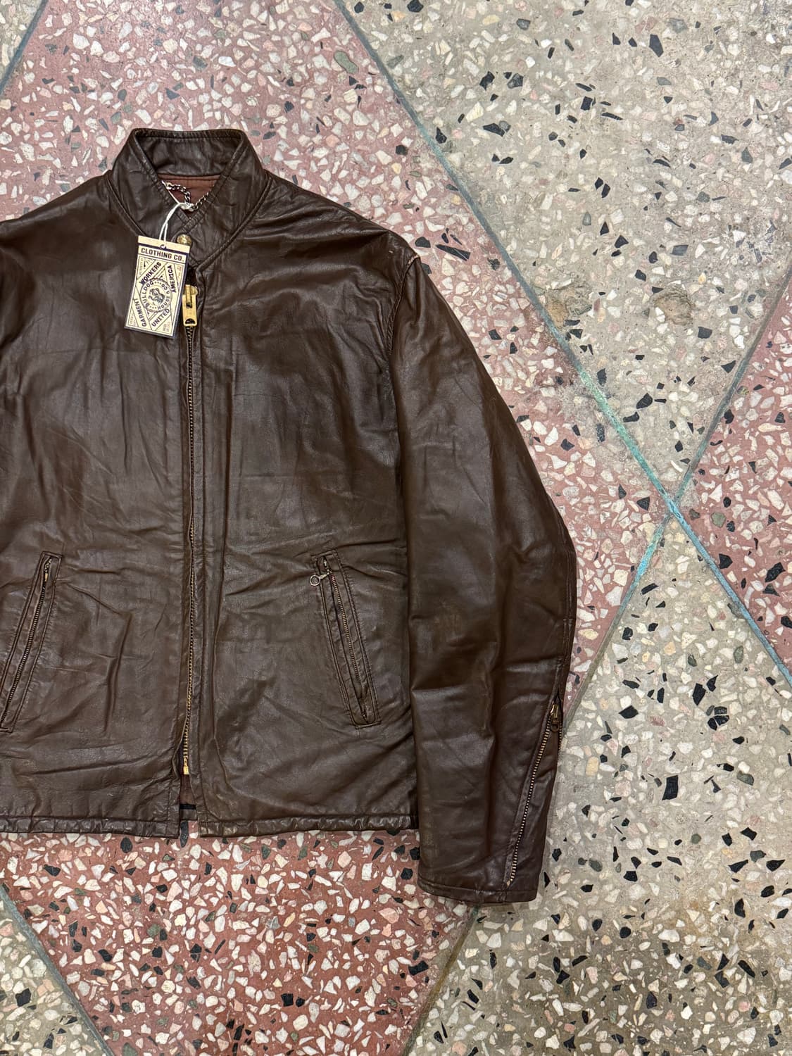 70s 브라운 싱글라이더 자켓 (40) 상품이미지3