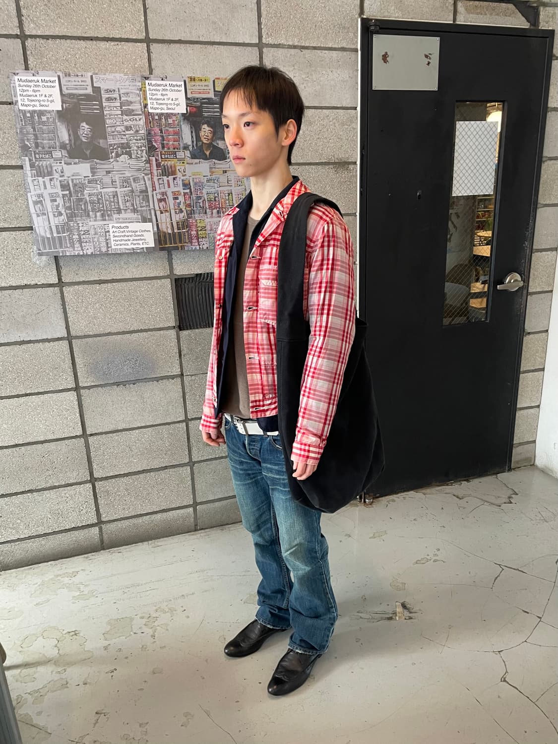 요지야마모토 리미푸 빅 숄더백 상품이미지3