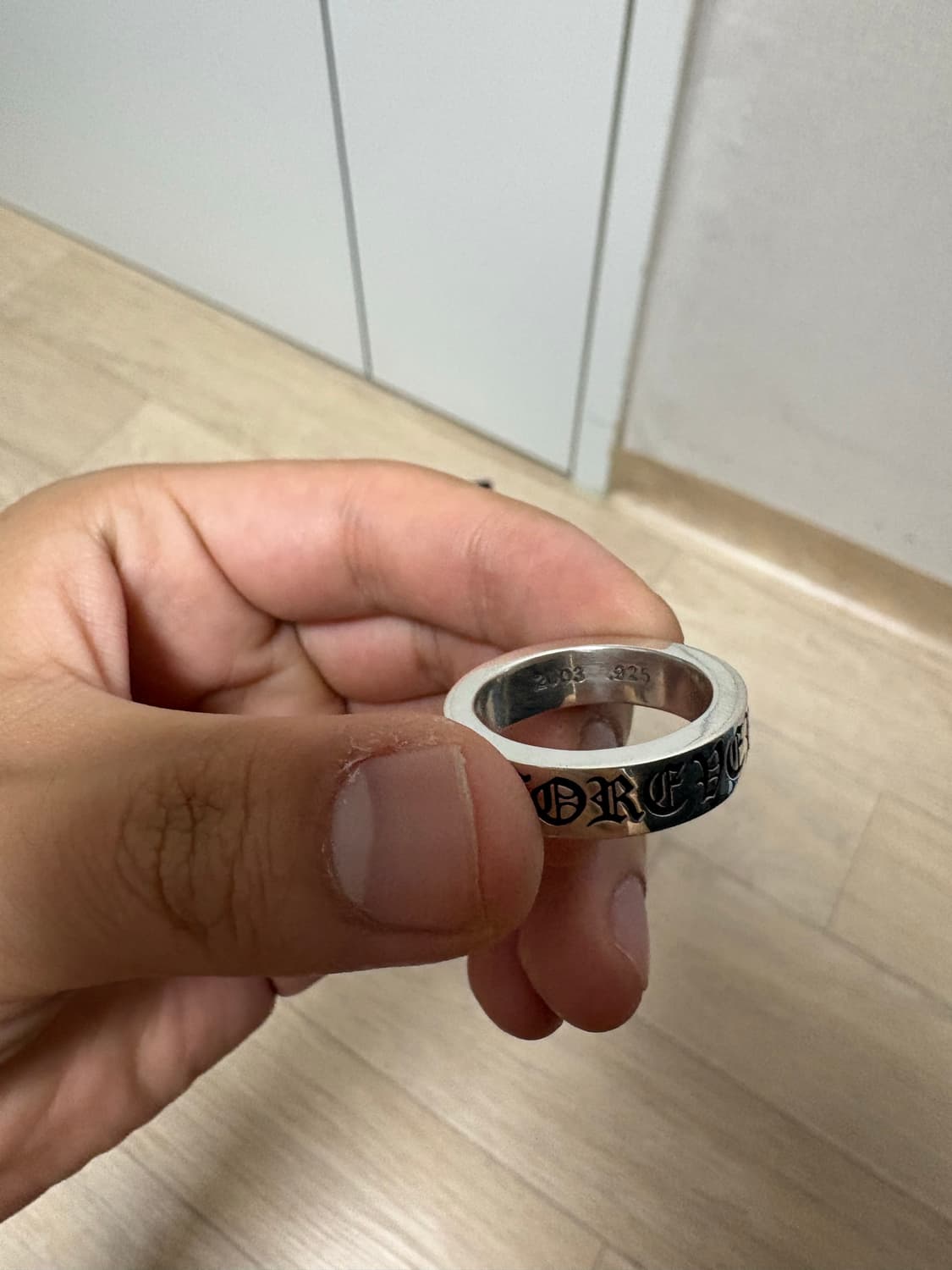 (영수증 보유, 21호) 크롬하츠 포에버링 6mm 반지  상품이미지4