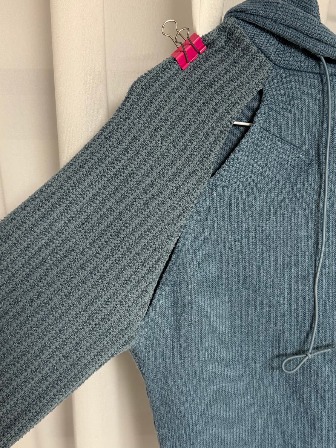 [타입서비스] KNITTED SIDE SLIT HOODIE 상품이미지2