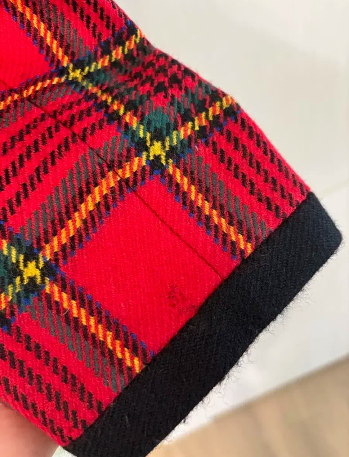 빈티지 타탄체크 울 자켓 상품이미지5