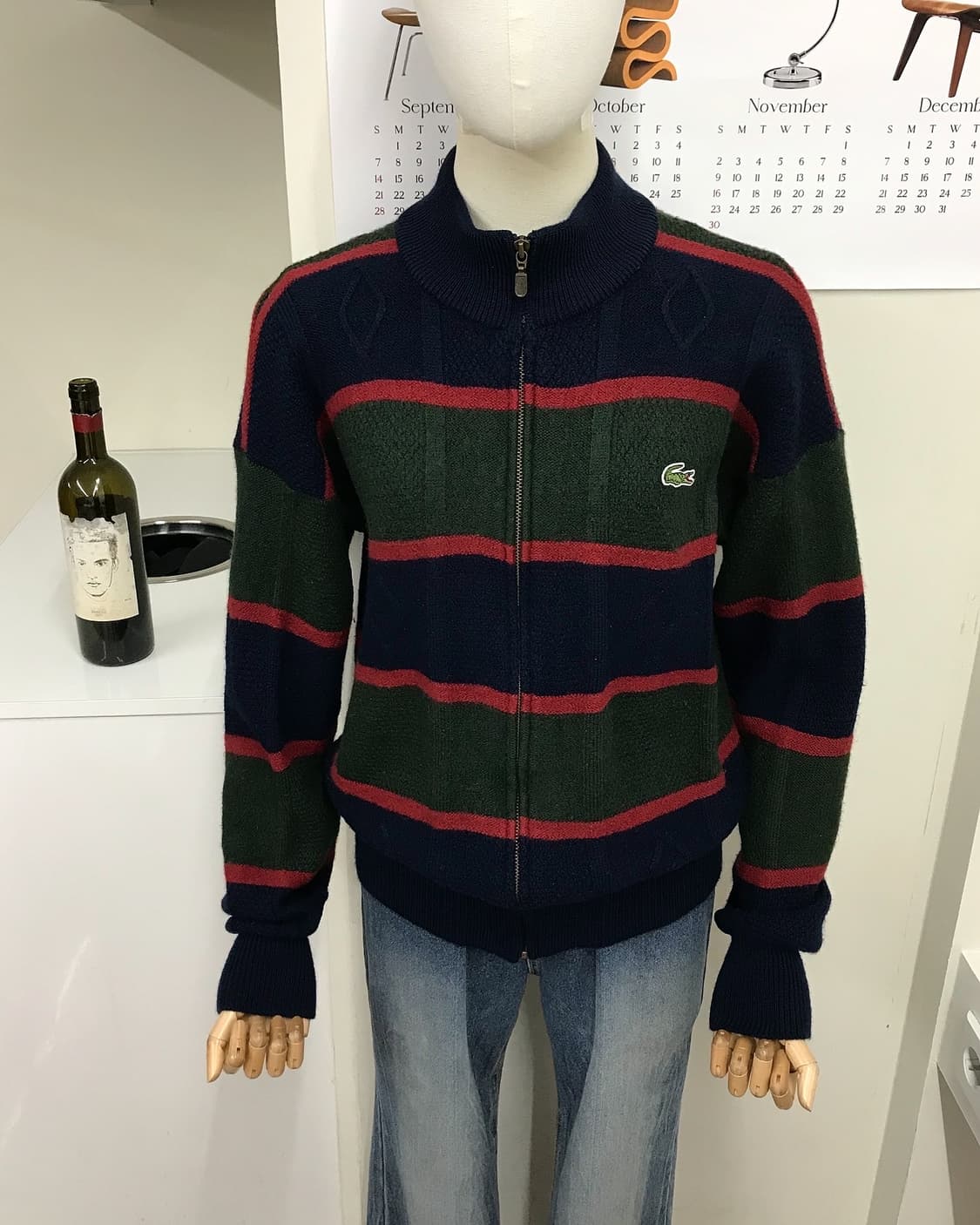 라코스테 울 니트 집업 상품이미지7