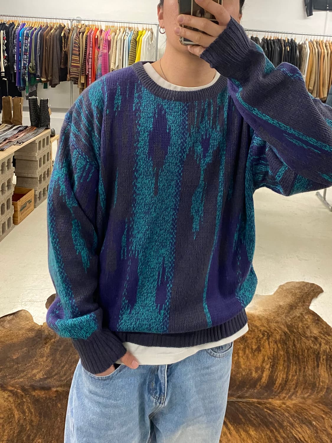80~90's VTG knit 80~90년대 빈티지 코리아 메이드 니트 상품이미지7